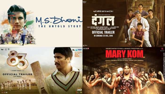 MS Dhoni To Kapil Dev: Top 10 Sports Biopic Movies In India - In Pics