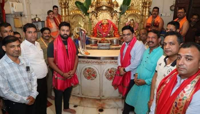 Rohit Sharma, Jay Shah Visit Siddhivinayak Temple With T20 World Cup 2024 Trophy, Pics Goes Viral