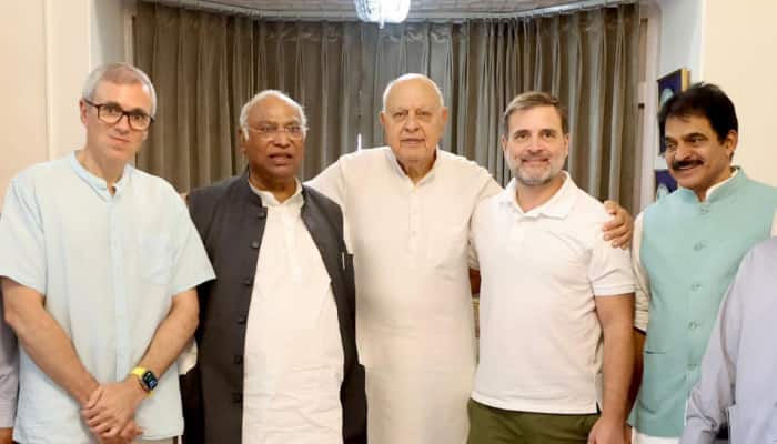 Farooq Abdullah Announces Alliance With Congress For J&amp;K Assembly Elections After Rahul Gandhi's Visit