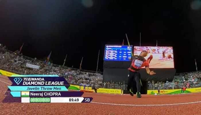 Neeraj Chopra Secures Second Place At Lausanne Diamond League With Season-Best 89.49m Throw - Watch