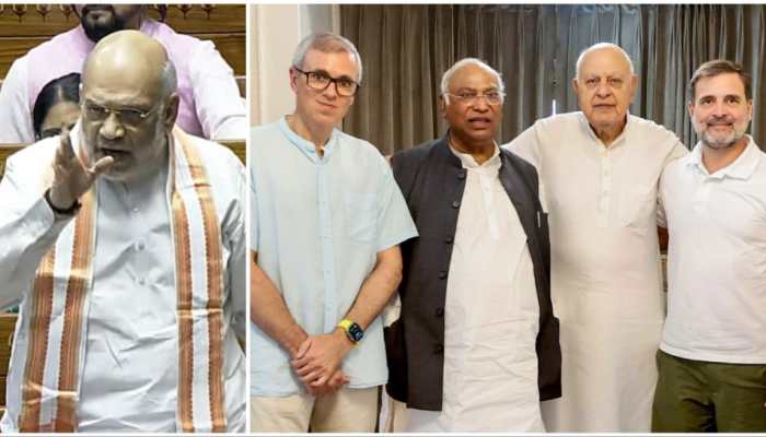 'Greed For Power Led To Risking India's Unity And Security': Amit Shah Slams Congress For Alliance With Omar Abdullah's NC