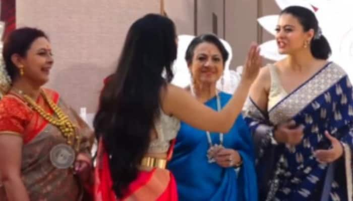 Kajol’s Ugly Fight Video With Sister Tanishaa Mukerji Goes Viral; Mom Tanuja Pulls The Actress&#039;s Arm