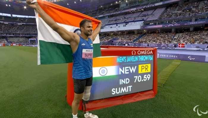 &#039;Golden Boy&#039; Sumit Antil Secures Top Medal With 70.59m Javelin Throw; Defends Title