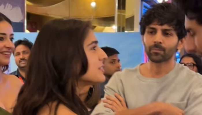 Kartik Aaryan And Sara Ali Khan Share A Hug As They Get Clicked Together, Netizens Say,’ They Still Look In Love With Each Other’