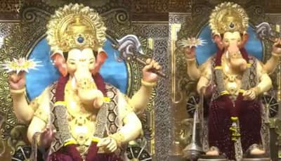 WATCH: First Glimpse of Lalbaugcha Raja Unveiled Ahead of Ganesh Chaturthi 2024