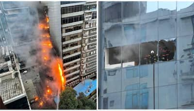 Firefighters Battle Blaze At Mumbai's Times Tower In Lower Parel For Over Two Hours