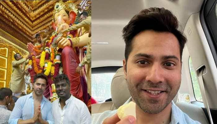 Varun Dhawan And Atlee Seeks Divine Blessings At Lalbaugcha Raja 