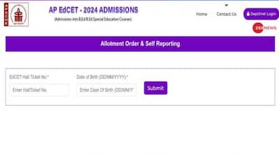 AP EdCET 2024 Phase 1 Counselling Seat Allotment Result Released At edcet-sche.aptonline.in- Check Direct Link, Steps Here