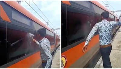 Shocking Video: Vande Bharat In-Charge Smashes Train Window – What’s The Motive Behind? 