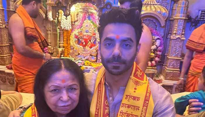 Ahead Of &#039;Berlin&#039; Release &#039;Stree 2&#039; Actor Aparshakti Khurana And His Mother Seek Bappa&#039;s Blessings At Siddhivinayak Temple