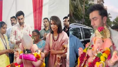 Ganpati Visarjan 2024: Ranbir Kapoor, Mom Neetu Kapoor Perform Aarti, Bid Adieu To Bappa - Watch 