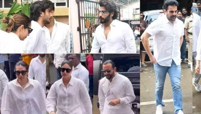 Malaika Arora&#039;s Father&#039;s Last Rites: Kareena, Saif Ali Khan, Arjun Kapoor And Other Celebs Attend The Funeral 