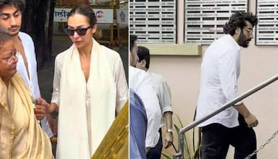 Arjun Kapoor Covers 'Devastated' Malaika Arora After The Funeral Of Her Father Anil Mehta