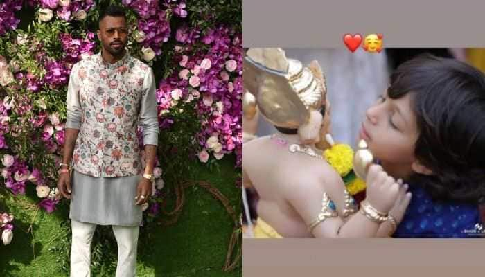 Hardik Pandya Shares Adorable Picture Of Son Agastya With Ganpati Bappa During Ganeshotsav 2024 Celebration