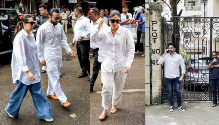 Kareena, Karisma, And Arbaaz Attend Prayer Meet Of Malaika Arora&#039;s Father