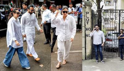 Kareena, Karisma, And Arbaaz Attend Prayer Meet Of Malaika Arora's Father