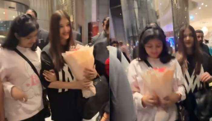 Aishwarya Rai Bachchan And Daughter Aaradhya Arrive In Style For SIIMA Awards In Dubai  - WATCH  