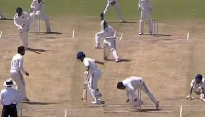 WATCH: Unfortunate Yash Dubey Gets Out In Most Bizarre Way During Duleep Trophy 2024