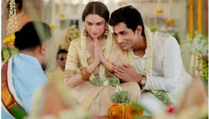 Aditi Rao Hydari and Siddharth Get Married; Share Beautiful Wedding Pictures As Husband And Wife