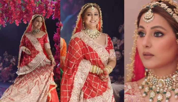 Hina Khan Turns Into A Stunning Bride Amid Battling Cancer; Calls Herself &#039;Daddy&#039;s Strong Girl&#039; 