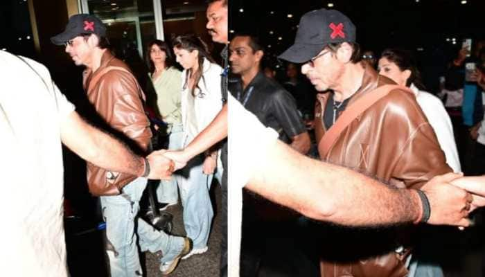 Shah Rukh Khan Spotted In Style At Mumbai Airport Amid Tight Security