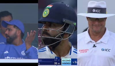 Virat Kohli's DRS Blunder: Rohit Sharma And Umpire's Reaction During IND vs BAN 1st Test Goes Viral, See Pics