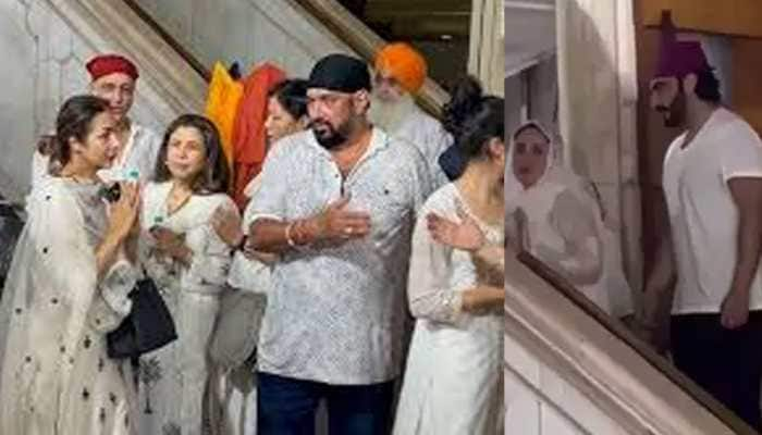 Malaika Arora Attends Father Anil Mehta&#039;s Prayer Meet; Arjun Kapoor Makes His Presence Too