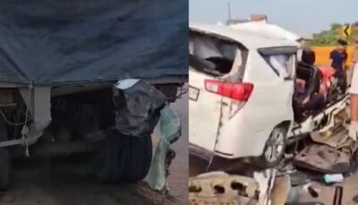 7 Killed As Car Collided Into Trailer Truck In Gujarat's Sabarkantha- Watch Video
