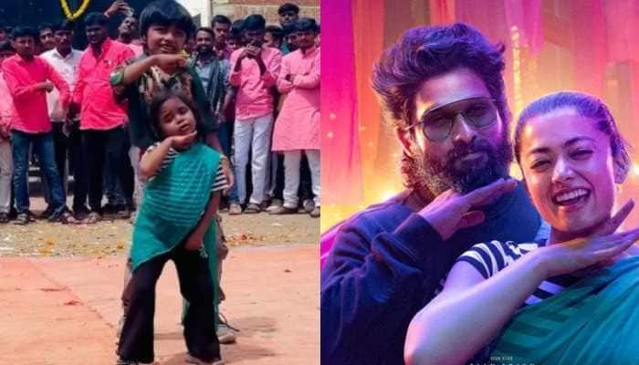 Viral Video: Kids Perfectly Imitate Allu Arjun And Rashmika Mandanna&#039;s Dance From Pushpa 2 - WATCH