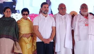 With Selja And Hooda By His Side, Rahul Vows To Revive Haryana's Economy, Conduct Caste Census