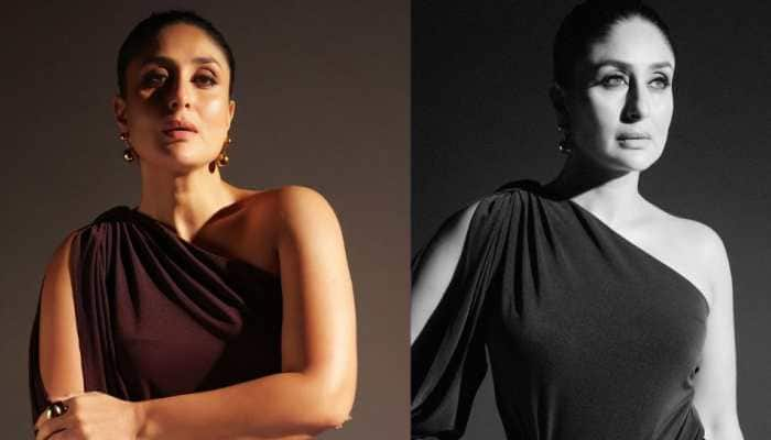 Kareena Kapoor Slays In Luxe Wine Maroon Jumpsuit, Asks Fans To Choose: Colour Or B&amp;W