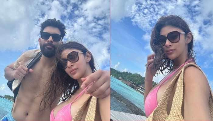 Mouni Roy Celebrates 39th Birthday In Maldives With Husband, Flaunts Bikini Body