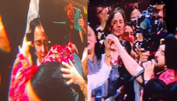 Diljit Dosanjh&#039;s Mother Gets Emotional As He Introduces Family At Manchester Concert