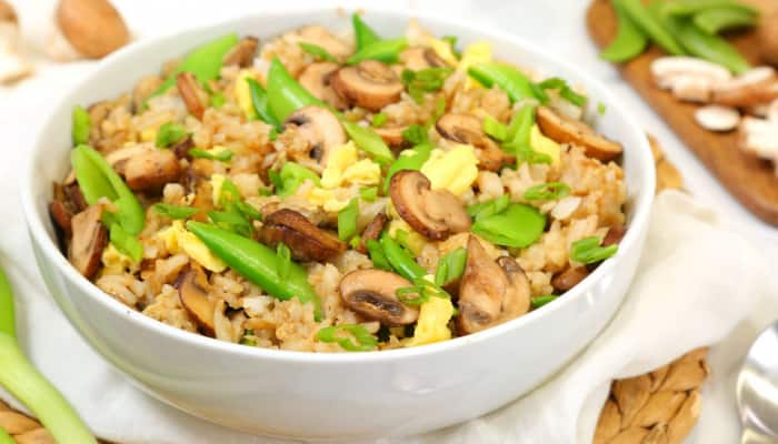 Soya and Mushroom Fried Rice: A Deliciously Nutritious One-Pan Meal