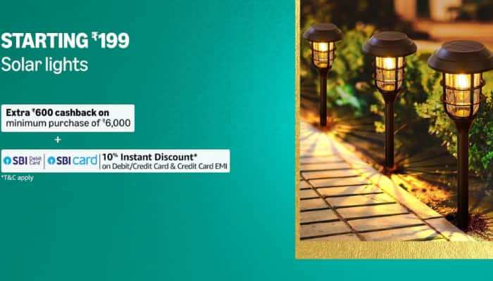 The Great Indian Festival Sale: Solar Lights Starting Rs.199