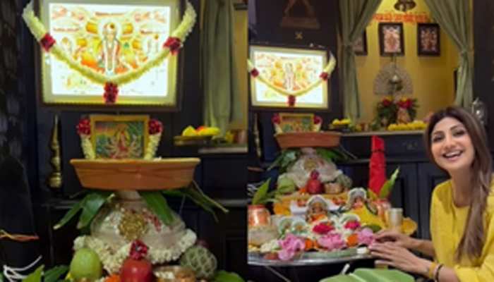 Navratri 2024: 'Mata Ka Darbaar’ All Decked-Up At Shilpa Shetty's House