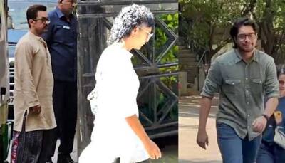  Aamir Khan And Kiran Rao Attend The Last Rites Of Reena Dutta's Father 