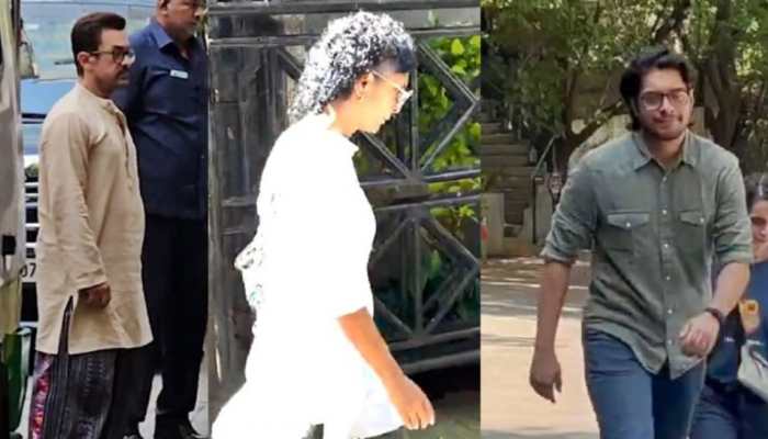  Aamir Khan And Kiran Rao Attend The Last Rites Of Reena Dutta's Father 