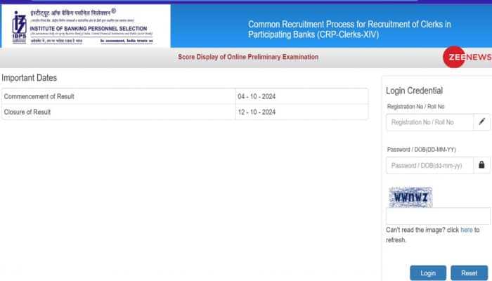 IBPS Clerk Prelims Score Card 2024 Released At ibps.in- Check Direct Link Here