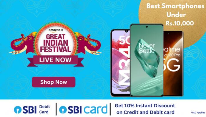 The Great Indian Festival Sale: Best Smartphones Under Rs.10,000