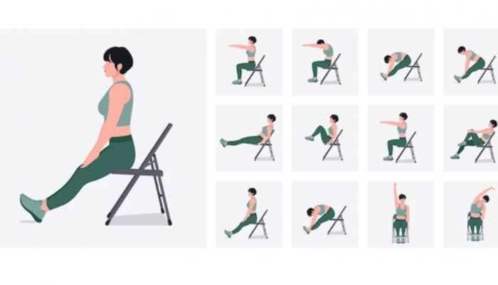 8 Easy Desk Exercises To Burn Belly Fat While Sitting Check Here Health News Zee News