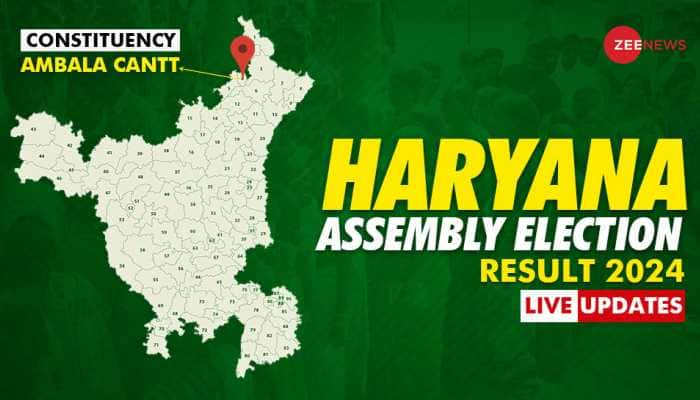 LIVE Updates | Ambala Cantt Vidhan Sabha Chunav Result 2024: Chitra Sarwara Leads