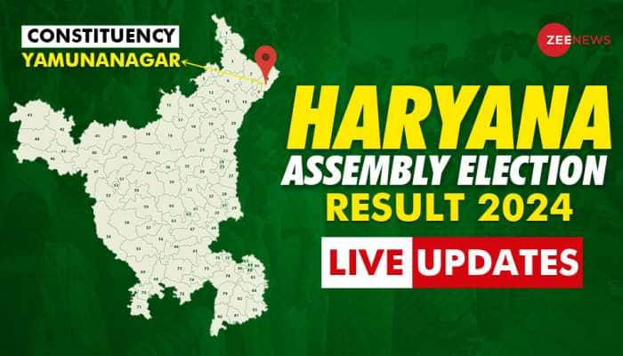 Yamunanagar vidhan sabha chunav result 2024 live: BJP candidate leading