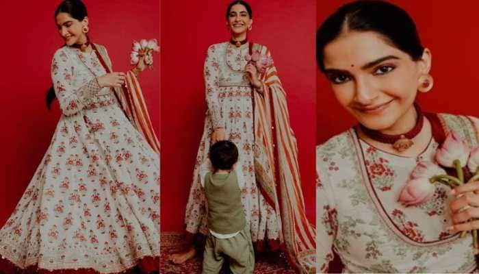 Sonam Kapoor Wishes Dussehra As Son Vayu&#039;s Playful Gestures Steal The Spotlight 