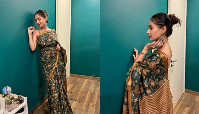 Anushka Sen Celebrates Durga Puja In Style - In Pics