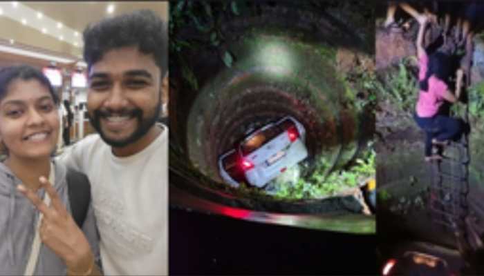 Young Kerala Couple Gets Second Life, Escapes Death After Car Falls Into Well Young Kerala Couple Gets Second Life, Escapes Death After Car Falls Into Well
