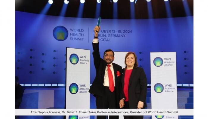 India Shines in Global Health Leadership: Dr Balvir S Tomar Founder &amp; Chancellor Of Nims University Announced As International President Of World Health Summit 2025