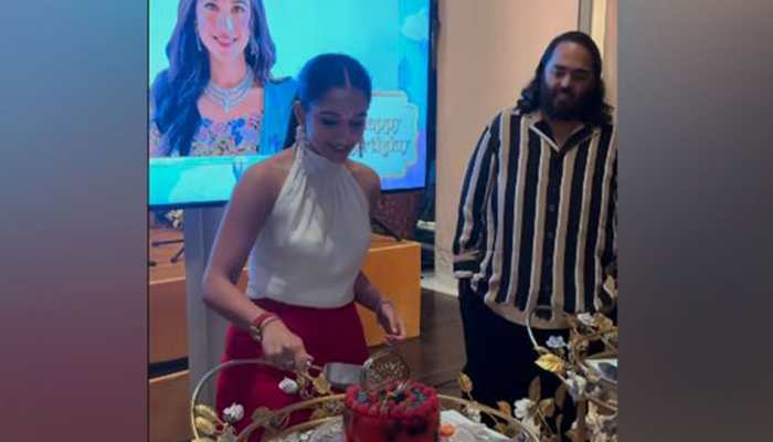 Radhika Merchant's Birthday Bash: Ambani Bahu Dazzles In Red And White Outfit At Her Star-Studded Bash - Watch