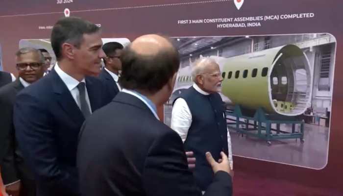 New Era For India, Spain Defence Cooperation: PM Modi, Spanish PM Pedro Sanchez Jointly Inaugurate C-295 Aircraft Manufacturing Plant In Gujarat