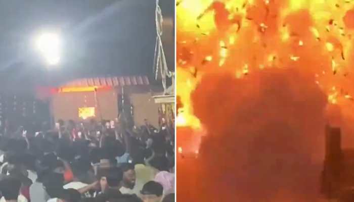 Kerala Temple Fireworks Explosion: Over 150 Injured During Temple Festival; Watch Video